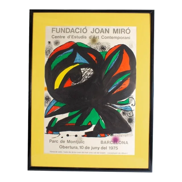Joan Miró 1975 Exhibition Lithograph Poster