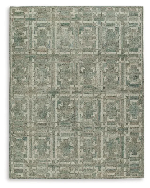 Jossland Green/Ivory Large Rug
