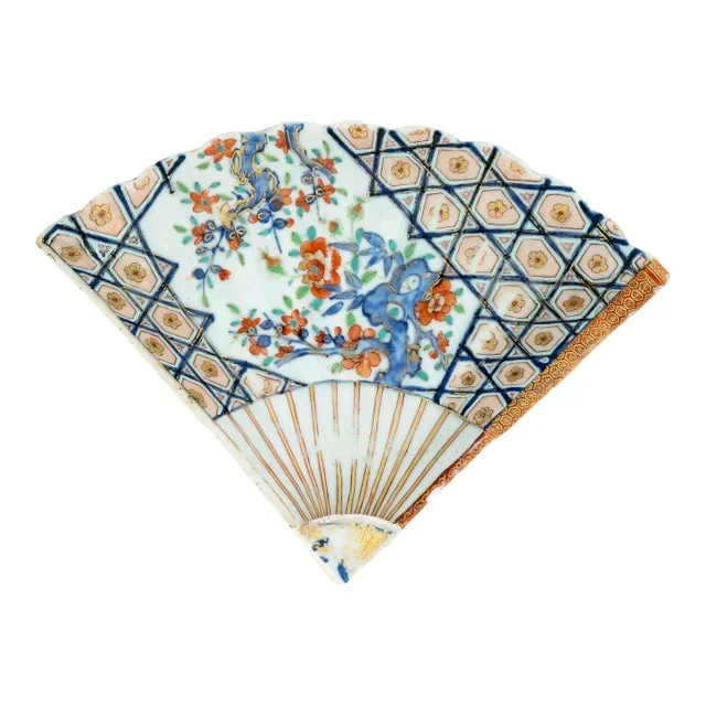 Kangxi Chinese Imari Fan Dish 1662-1722