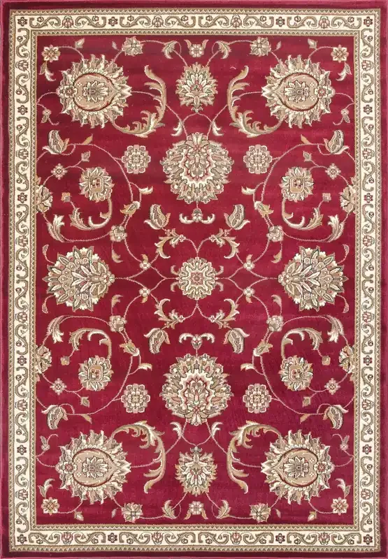 KAS Rugs Cambridge 7355 Red Allover Mahal Machine-made Area Rugs