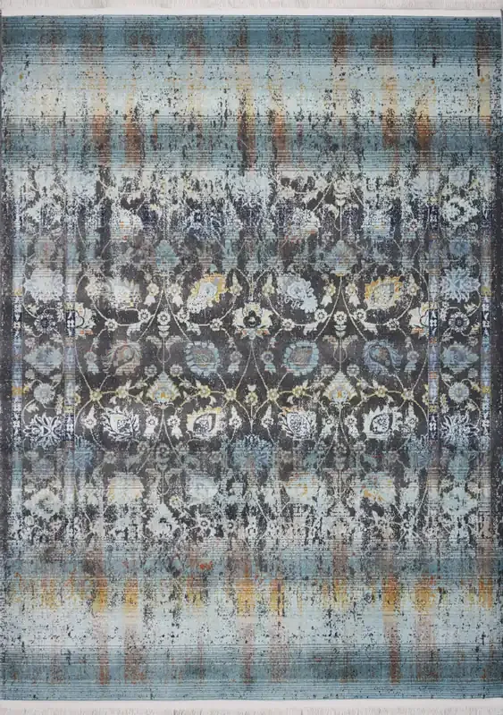 KAS Rugs Papillon 4527 Turquoise Charisma Machine-woven Area Rugs