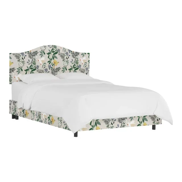 Kenmore Bed in Cream Belize Chinoiserie, King