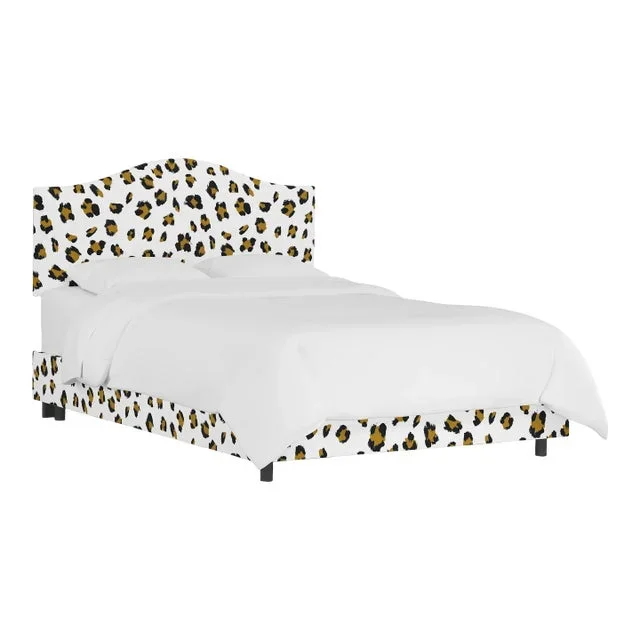 Kenmore Bed in Ochre Brush Cheetah, King