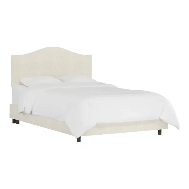 Kenmore Bed in Talc Classic Linen, Queen