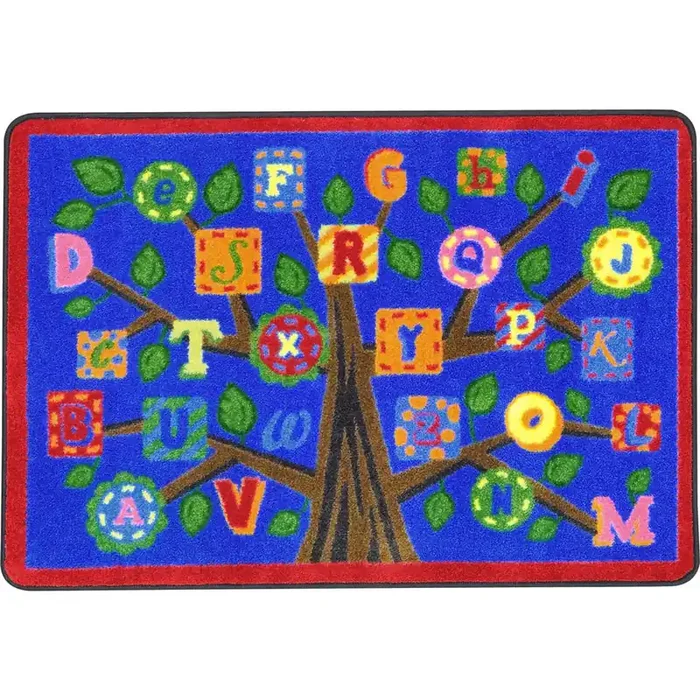 Kid Essentials Alphabet Leaves Bold Area Rugs