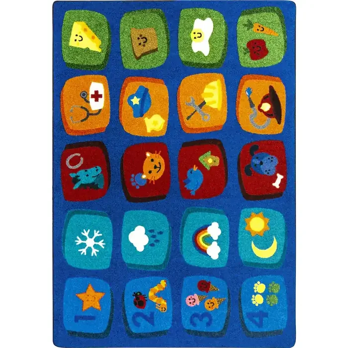 Kid Essentials Discovery Blocks Multi Area Rugs