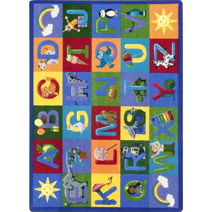 Kid Essentials Learning Letter Sounds Multi Area Rugs