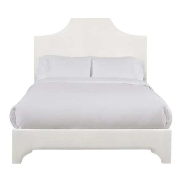 Kit Full/Double Bedframe, Ivory Velvet
