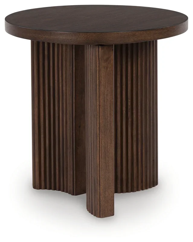 Korestone Dark Brown End Table