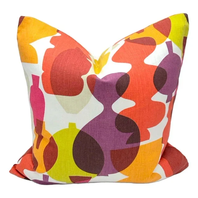 Kravet Jonathan Adler Pots in Beetroot Pillow Cover