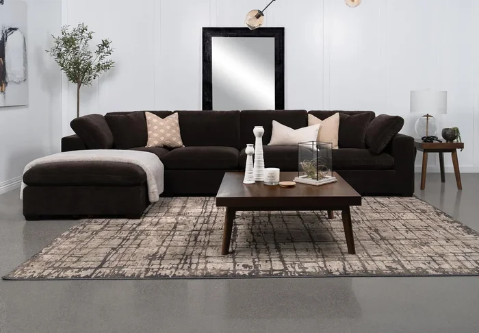 Lakeview Dark Chocolate 6-piece Upholstered Modular Sectional Sofa