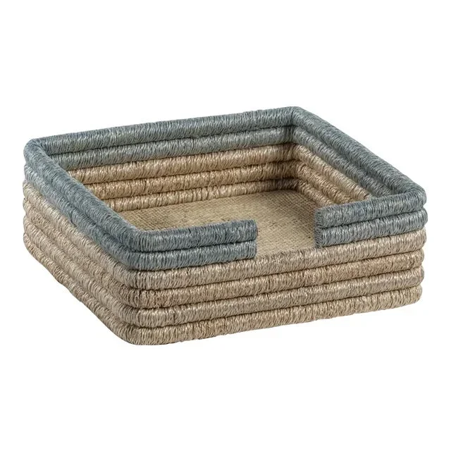 Laloma Coiled Rattan & Abaca Napkin Holder, Lunch