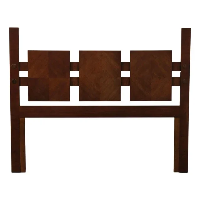 Lane Mid Century Modern Queen Size Walnut Headboard