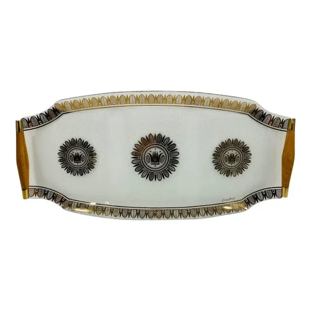 Large 1960s George Briard Glass Platter