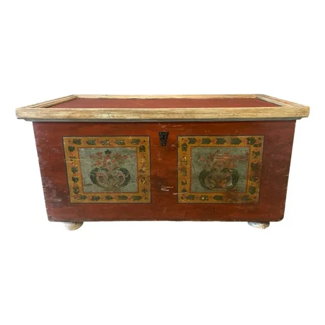 Large Antique Fir Chest