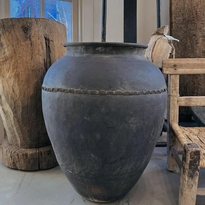 Large Braided Ceramic Vessel