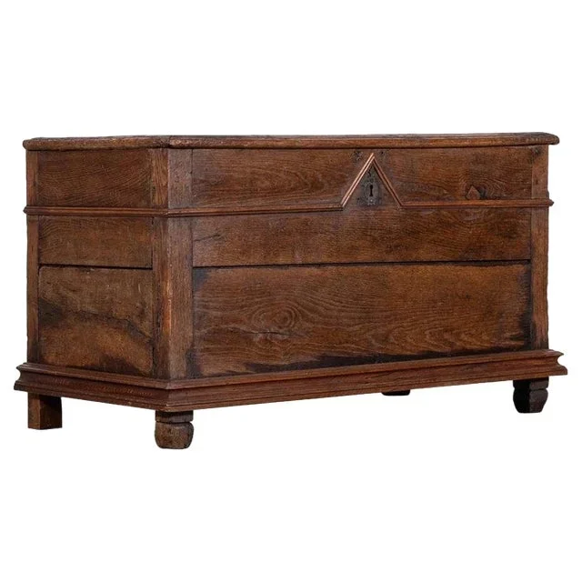 Large French Fruitwood Coffer, 1870s