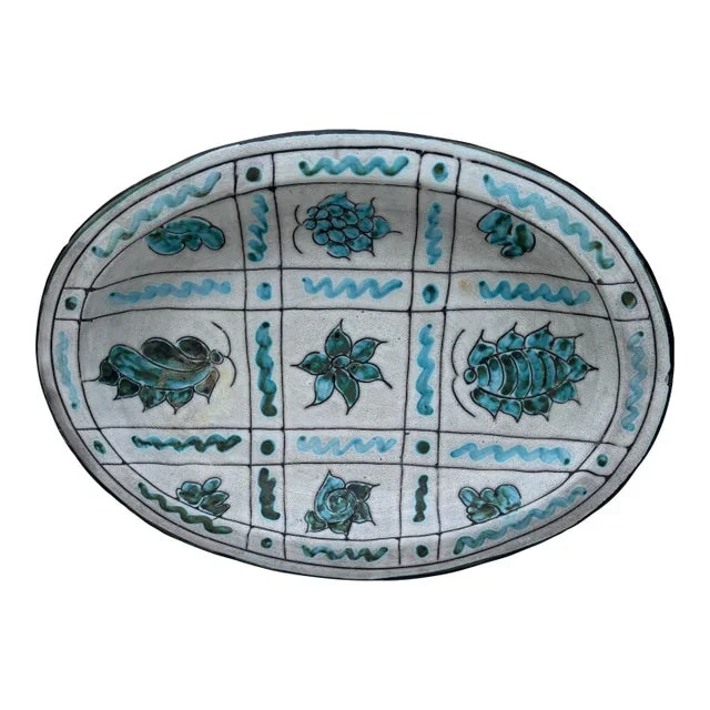 Large Mid-Century Jerome Massier Platter Vallauris, Circa 1950