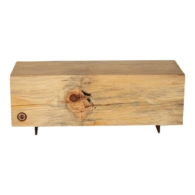 Large Reclaimed Wood Beam Bench by Alabama Sawyer