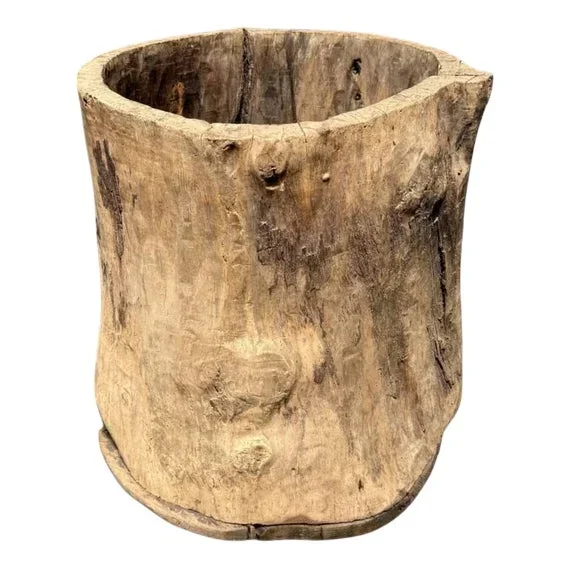 Large Tree Trunk Grain Barrel
