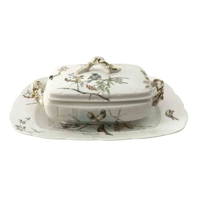 Large Tureen with Tray, 1960s, Set of 2