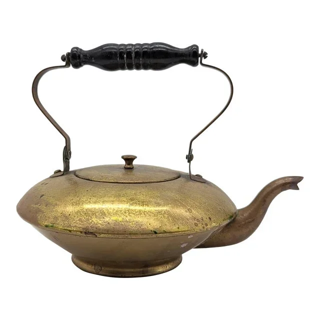 Late 19th Century S Sternau & Co Brass Teapot