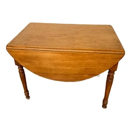Late 19th Century Small Oval Drop-Leaf Table