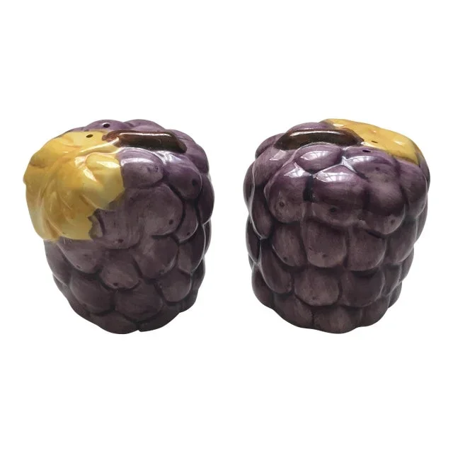 Late 20th Century Grape Salt and Pepper Shakers