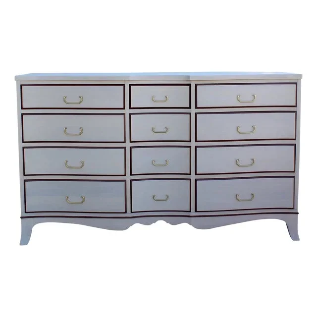 Late 20th Century Mid-Century Modern Mahogany Dresser of Twelve Drawers