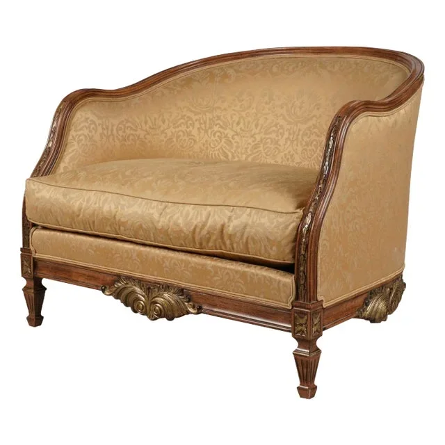 Late 20th Century Neoclassical-Style Oversized Bergere