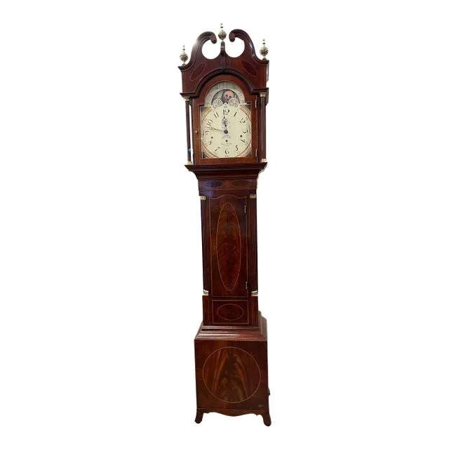 Late 20th Century Sligh “Thomas Harland” Mahogany Grandfather Clock