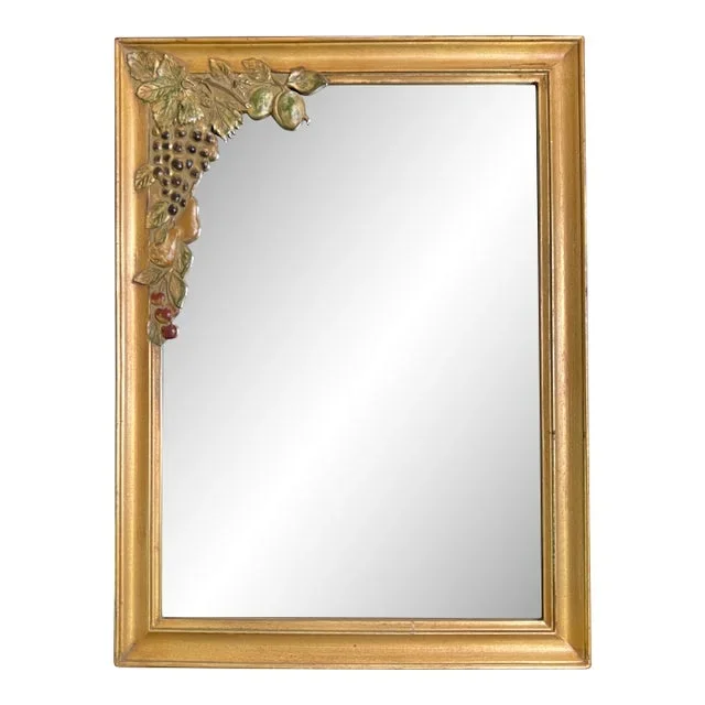 Late 20th Century Wine Country Carved Mirror