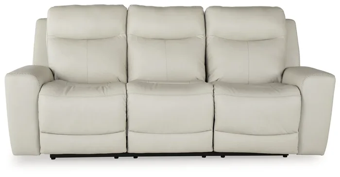 Leather Match Power Reclining Sofa