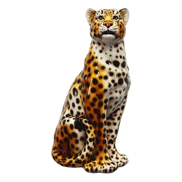 Leopard Statue in Ceramic by Ceramiche Boxer