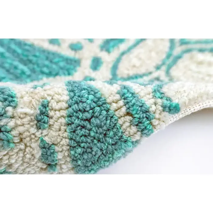 Liora Manne Capri 1634/04 Turtle Aqua Hand Tufted Area Rugs