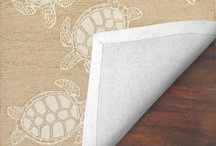 Liora Manne Capri 1634/12 Turtle Neutral Hand Tufted Area Rugs
