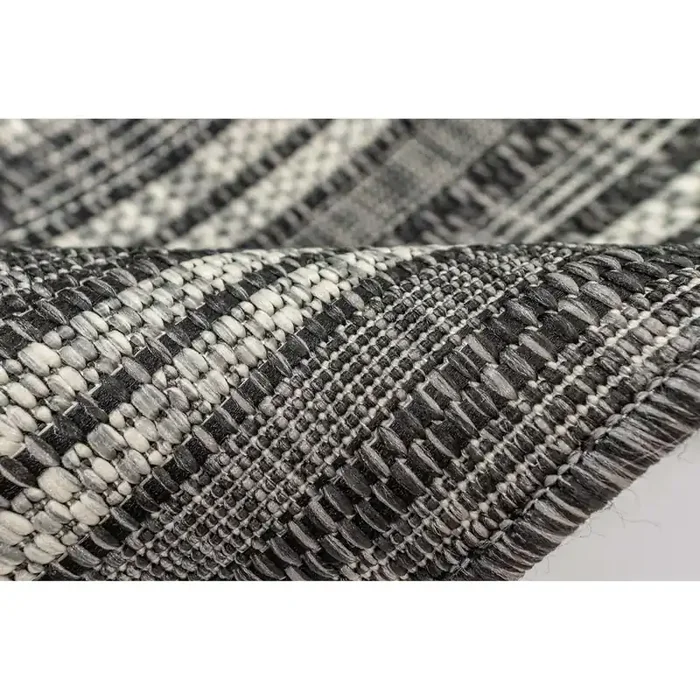 Liora Manne Carmel 8425/48 Multi Border Black Wilton Woven Area Rugs