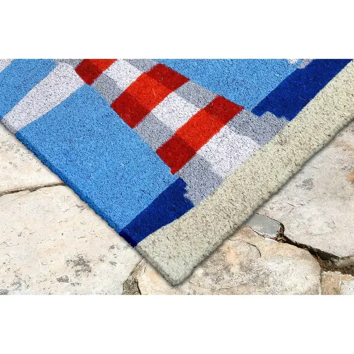 Liora Manne Natura 2083/03 Lighthouse Blue Machine Made Rectangle 18″x30″