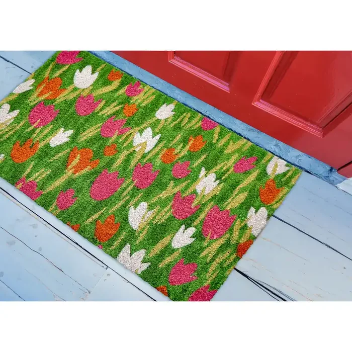 Liora Manne Natura 2091/37 Tulip Field Pink Machine Made Rectangle 18″x30″