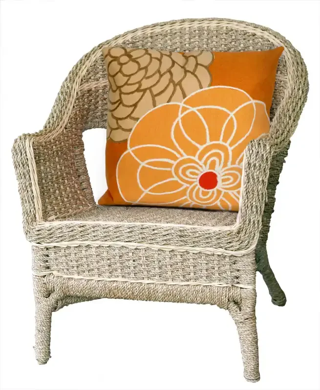Liora Manne Visions III 4118/97 Disco Orange Handmade Pillows