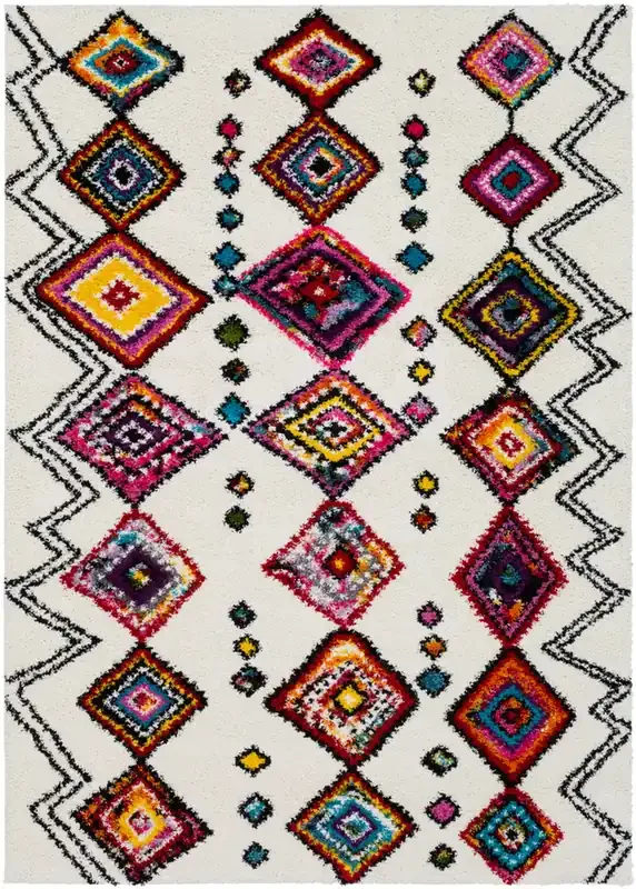 Livabliss Rainbow Shag RWS-6206 Global Machine Woven Area Rugs
