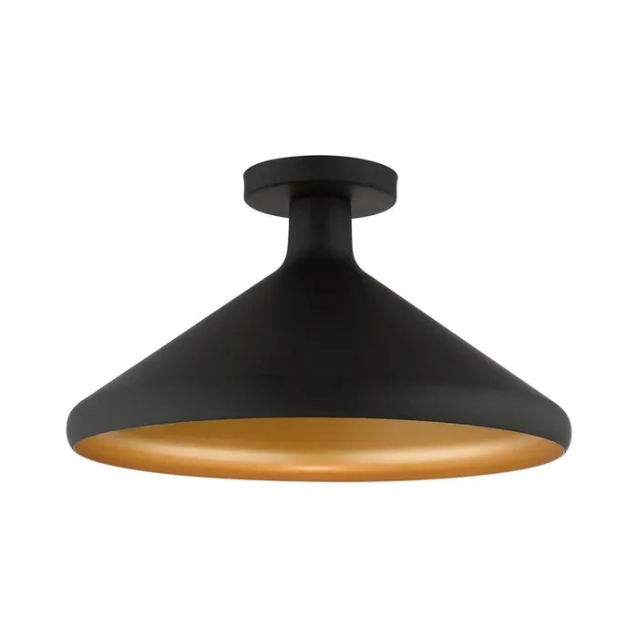 Livex Lighting 1 Light Black Semi-flush Mount – 41020-04