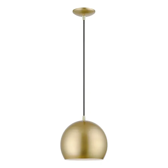 Livex Lighting 1 Light Soft Gold Pendant – 41181-33