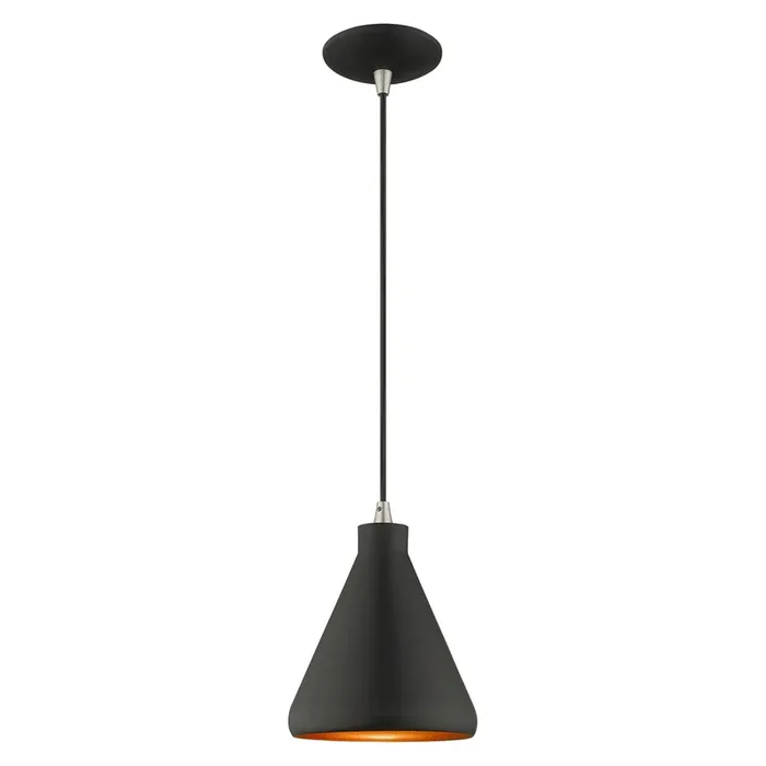 Livex Lighting 1 Lt Black Mini Pendant – 41177-04