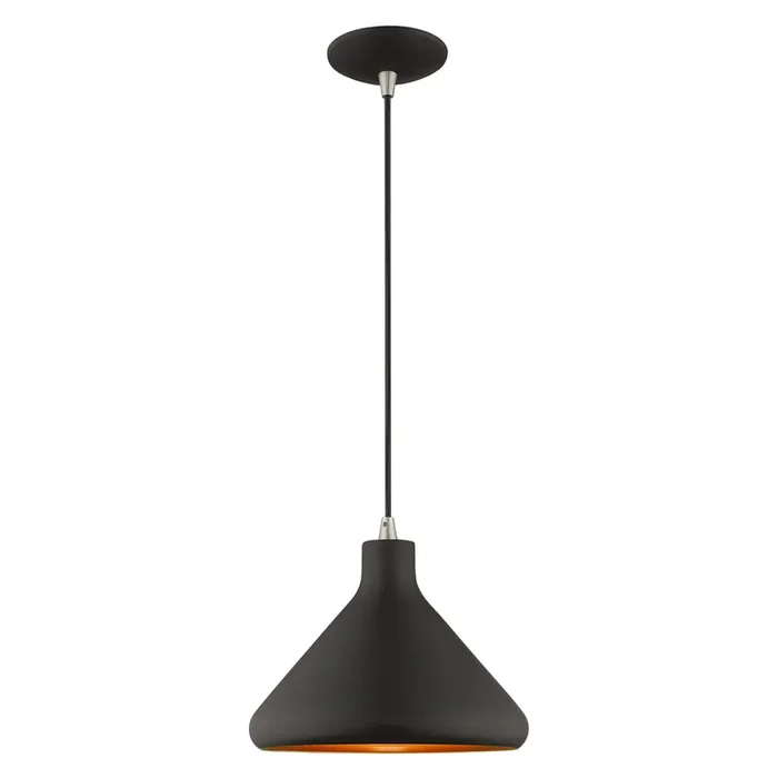 Livex Lighting 1 Lt Black Mini Pendant – 41178-04
