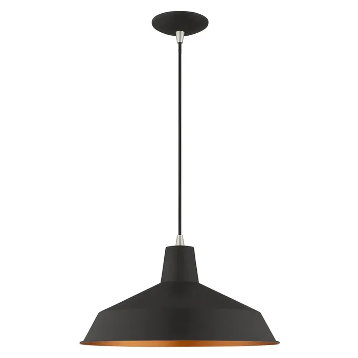 Livex Lighting 1 Lt Black Mini Pendant – 41183-04