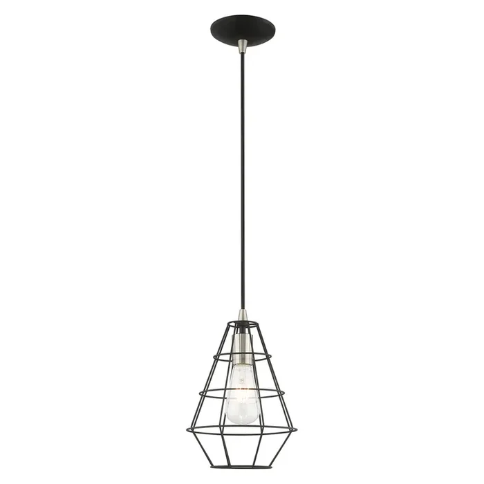 Livex Lighting 1 Lt Black Mini Pendant – 41322-04