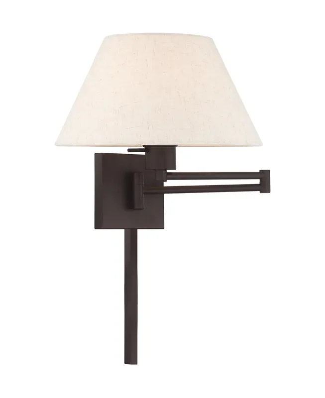 Livex Lighting 1 Lt Bronze Swing Arm Wall Lamp – 40038-07