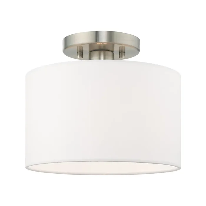 Livex Lighting 1 Lt Brushed Nickel Ceiling Mount – 41095-91
