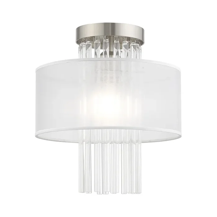Livex Lighting 1 Lt Brushed Nickel Ceiling Mount – 41144-91